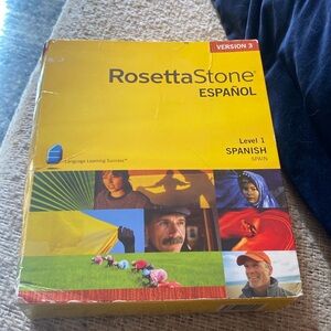 Rosetta Stone learning Spanish CDs set